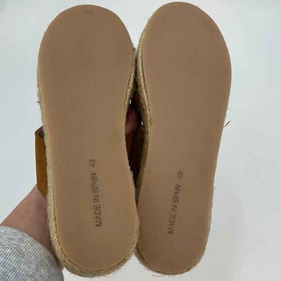 Intentionally Blank Wyeth Aura Jute Platform Sandal Cognac 40 / 9.5 - Picture 11 of 11